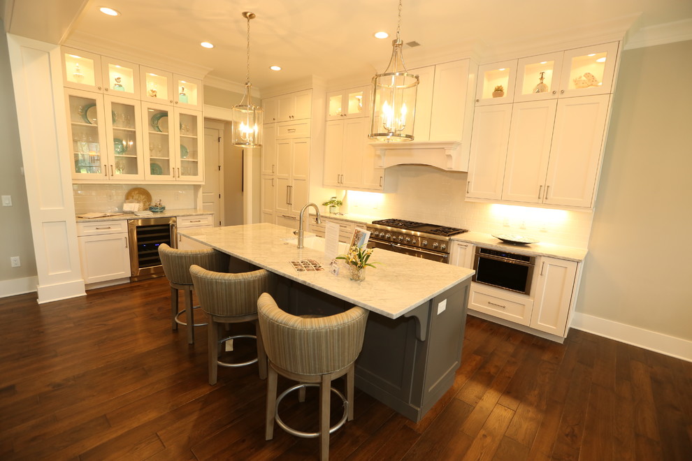 Example of a transitional kitchen design in Atlanta