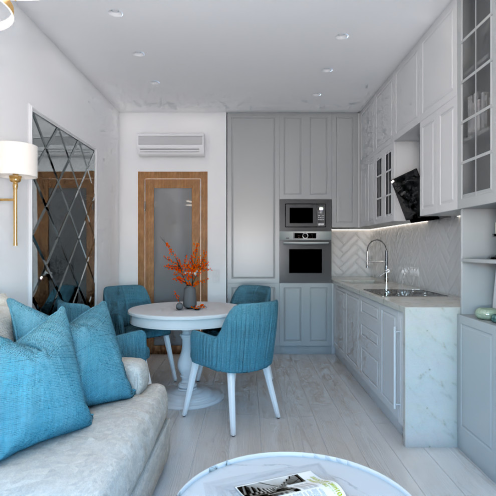 Кухня-гостиная. Москва, 1ый Котляковский переулок