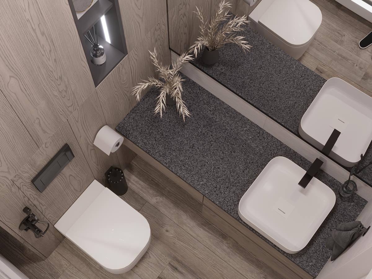 Трёхкомнатная квартира в монохромных тонах