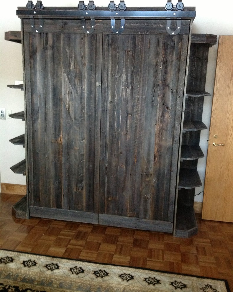 Barn Door Murphy Beds Rustic Denver by FlyingBeds International