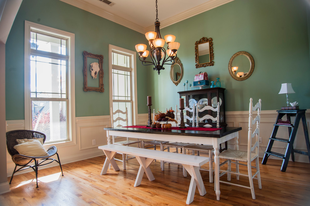 Eclectic dining room in Atlanta.