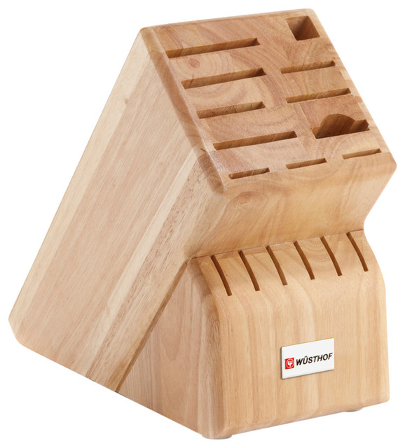 Wusthof Beechwood 17 Slot Storage Block Contemporary Knife