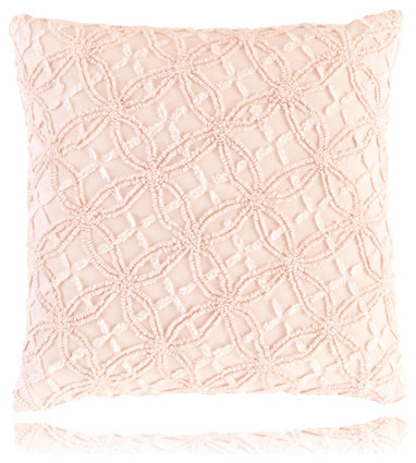 candlewick pale rose pillow (26x26)