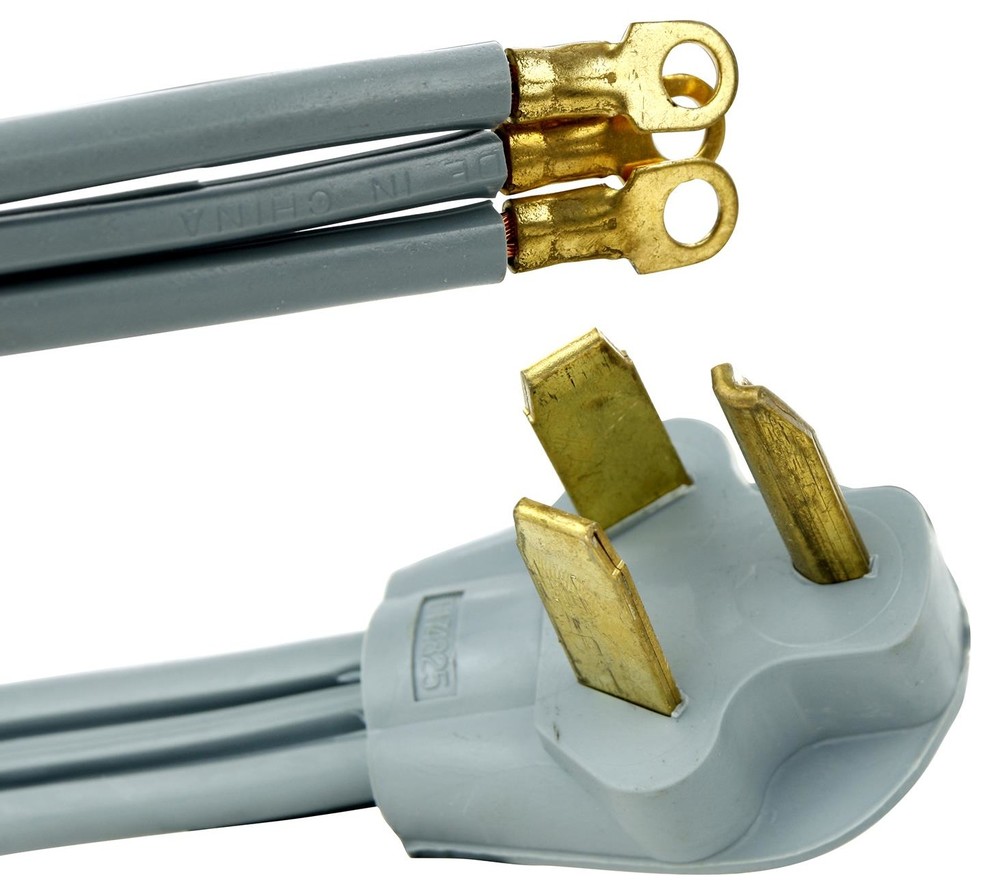 Sunlite Ex4/D/30A Dryer 4' Extension Cord, Gray Transitional