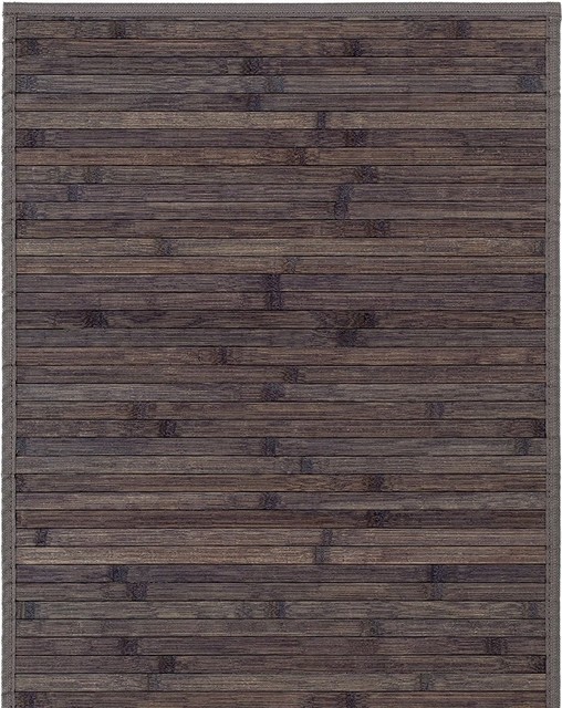 Blomus Bamboo Mat Dark Brown Medium 68989 Asian Area Rugs