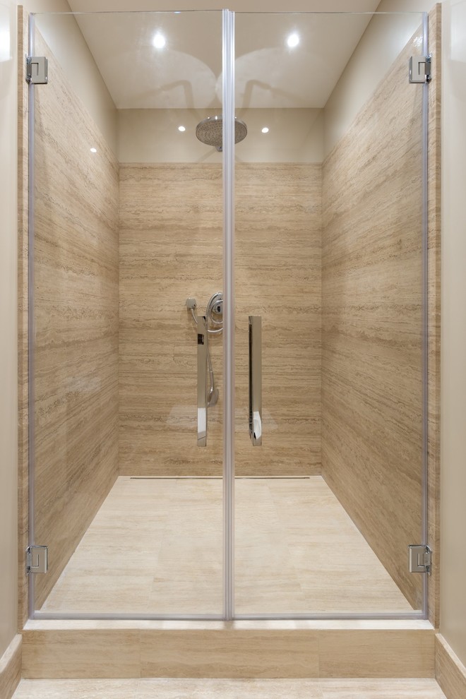 Стеклянная перегородка в душевую