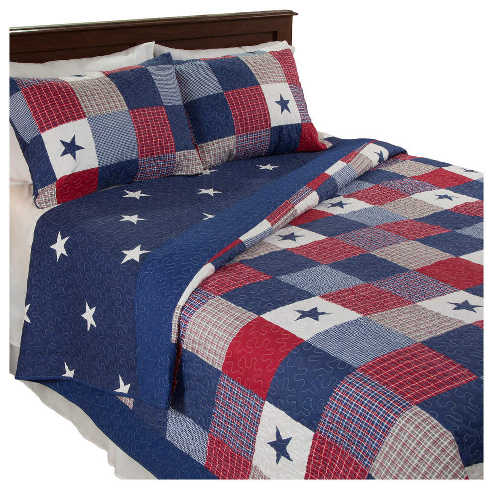 Lavish Home Caroline 2 Piece Quilt Set - Twin