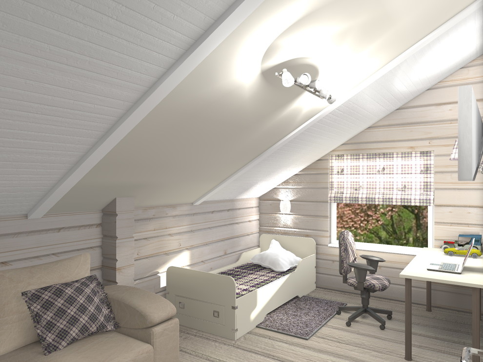 Деревянный дом в стиле "прованс"