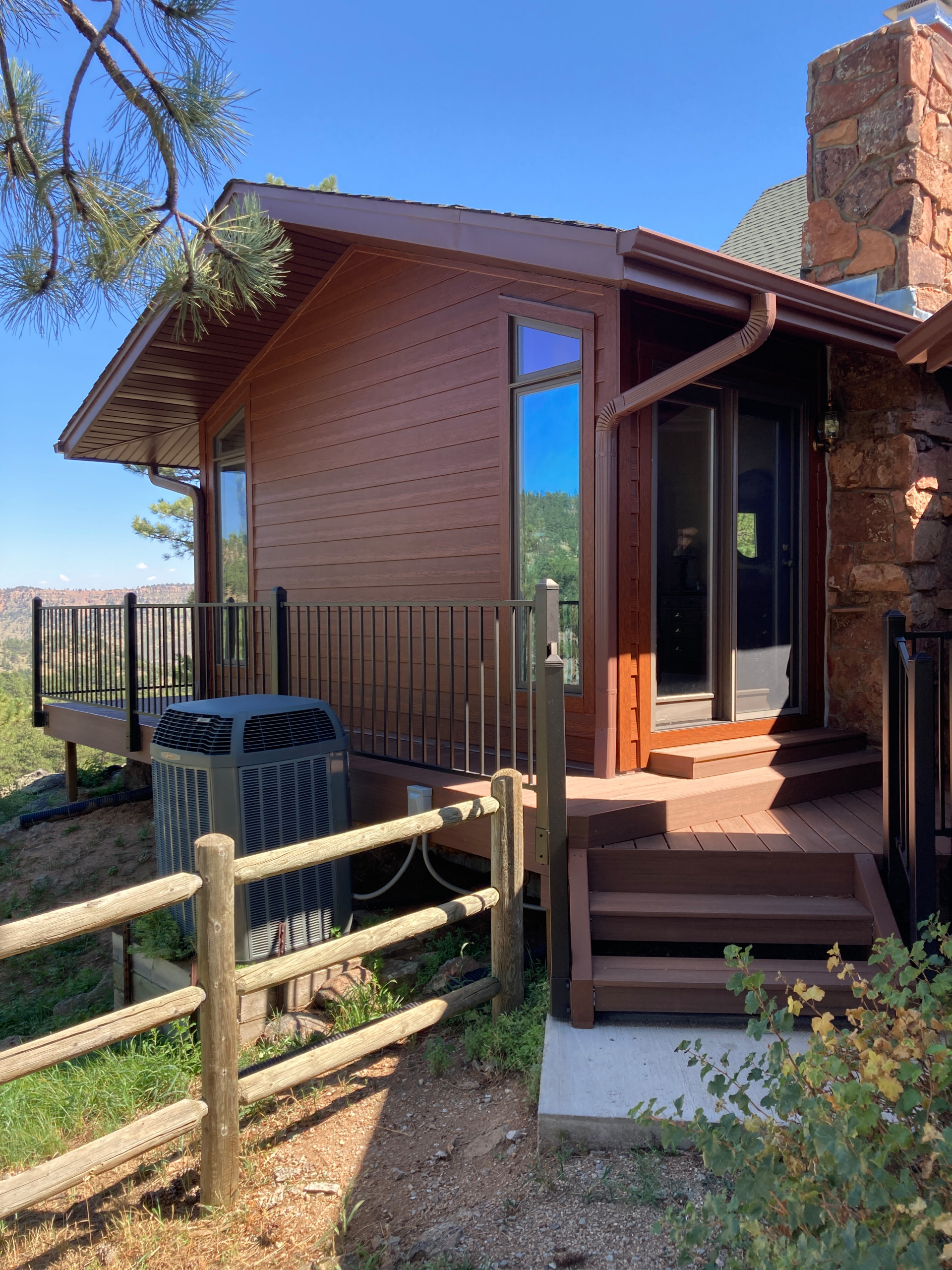 Mountain Castle Fortress with Wrap Around Deck & Barn