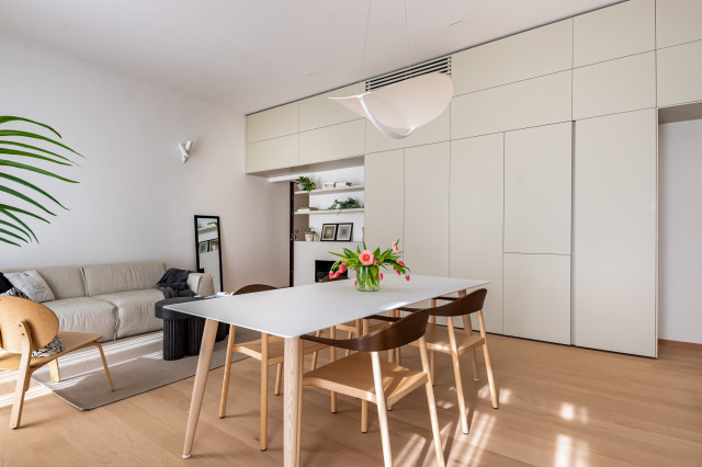 Bilocale _ Vista parete attrezzata contemporary-dining-room