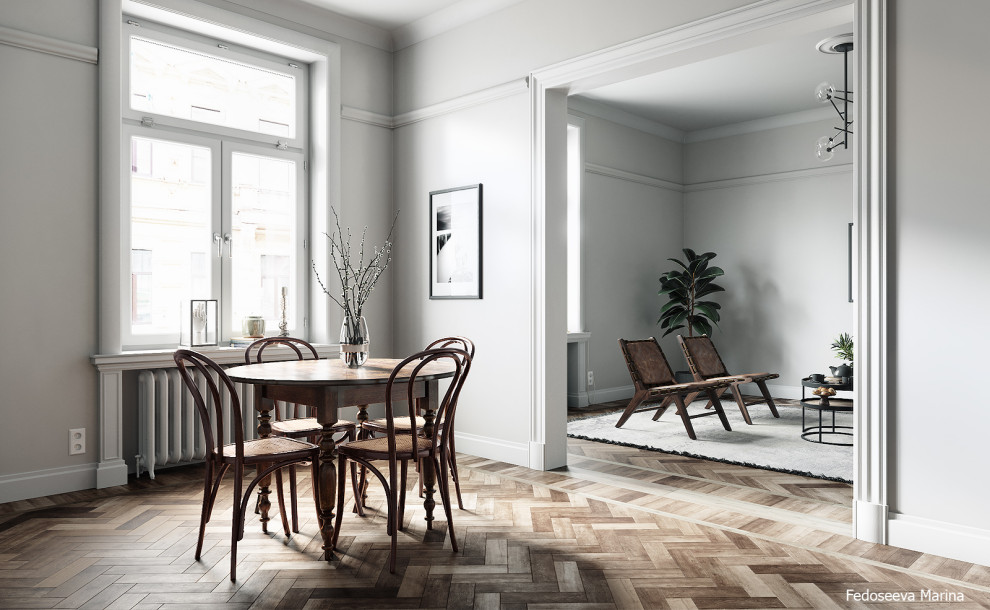Светлый интерьер. Работа по референсу