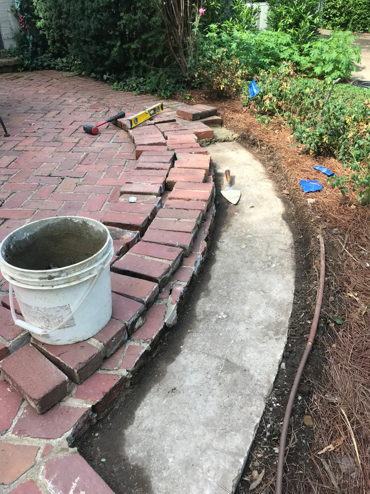 Berry Job - Brick Patio and Sidewalk Repair