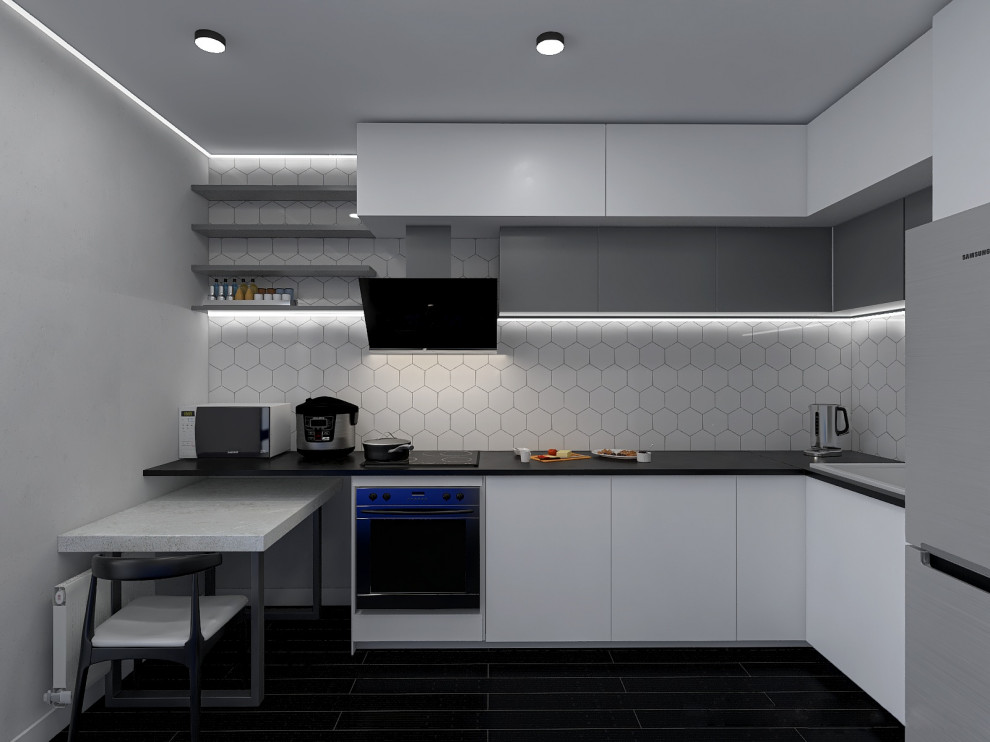 Монохромная кухня