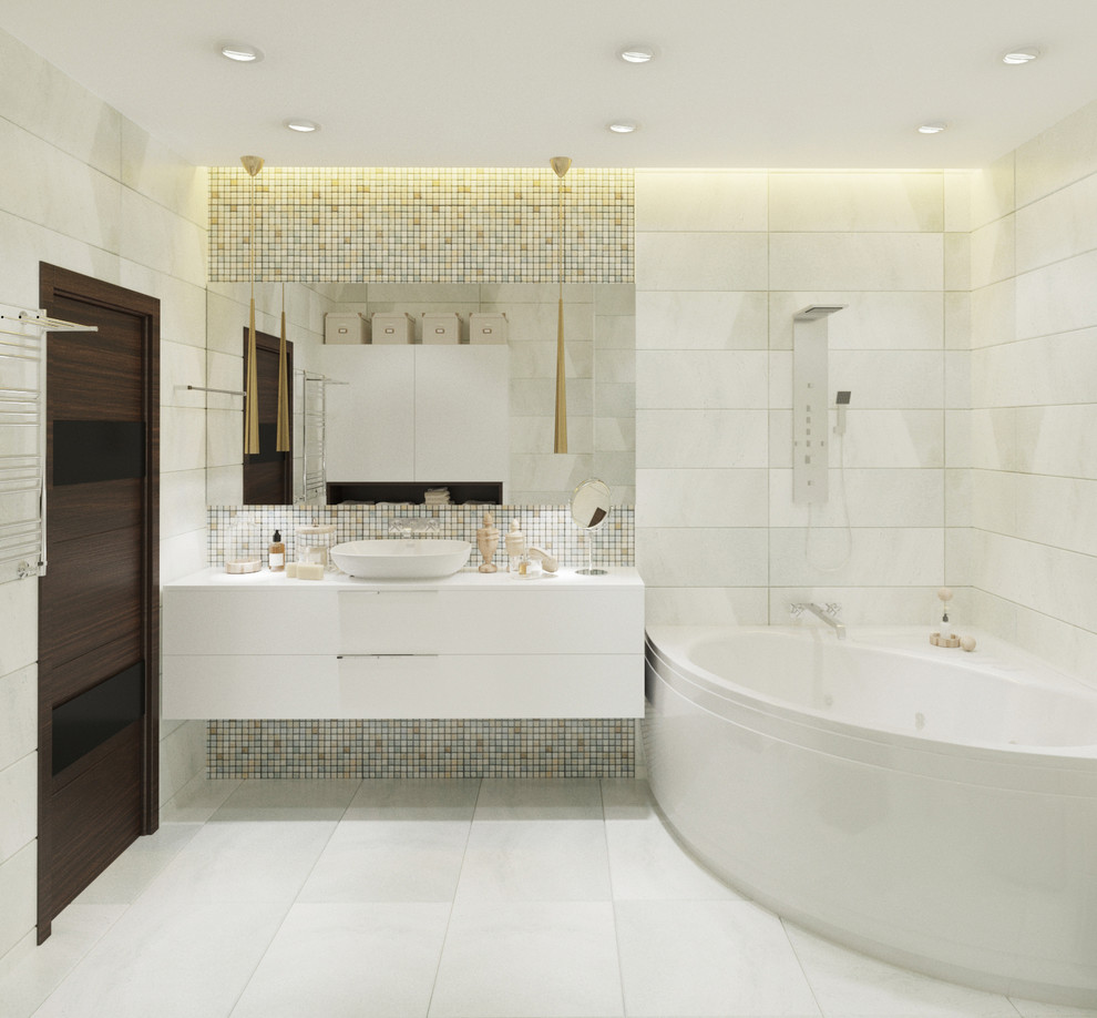 Ванная "Таинственный лес" 3-хкомнатная квартира для современной девушки