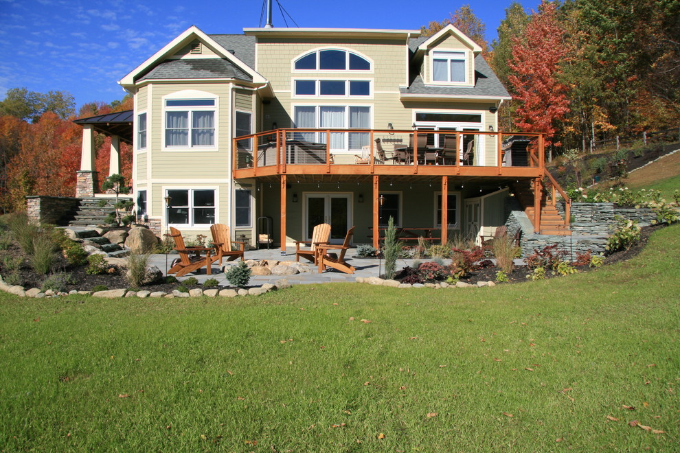 This is an example of a mid-sized country exterior in Burlington.