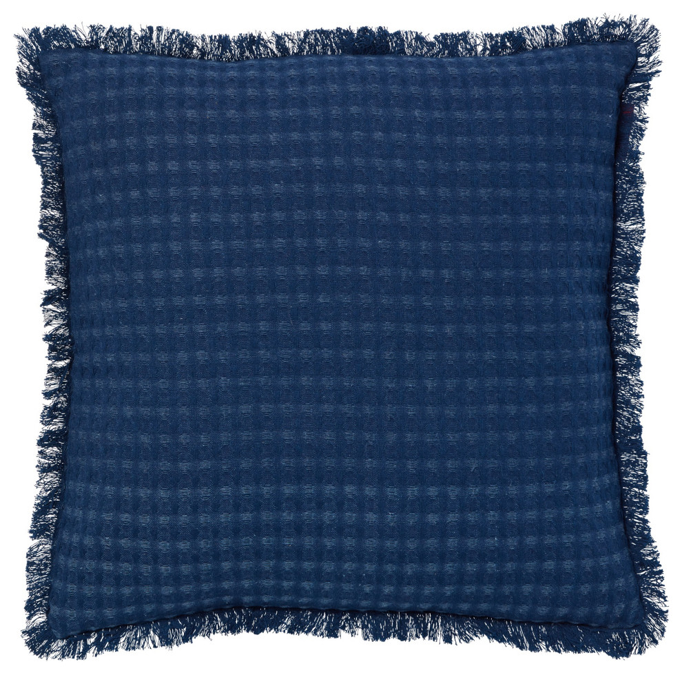 Agra Waffle Pillow Contemporary Decorative Pillows by Roselli