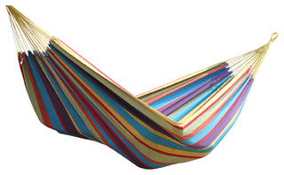 Brazilian-style hammock, tropical, double
