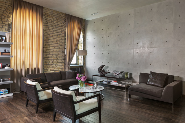 Armourcoat polished plaster contemporary-vardagsrum