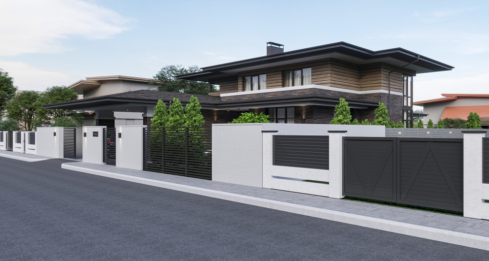 Проект дома в стиле прерий (Райта)