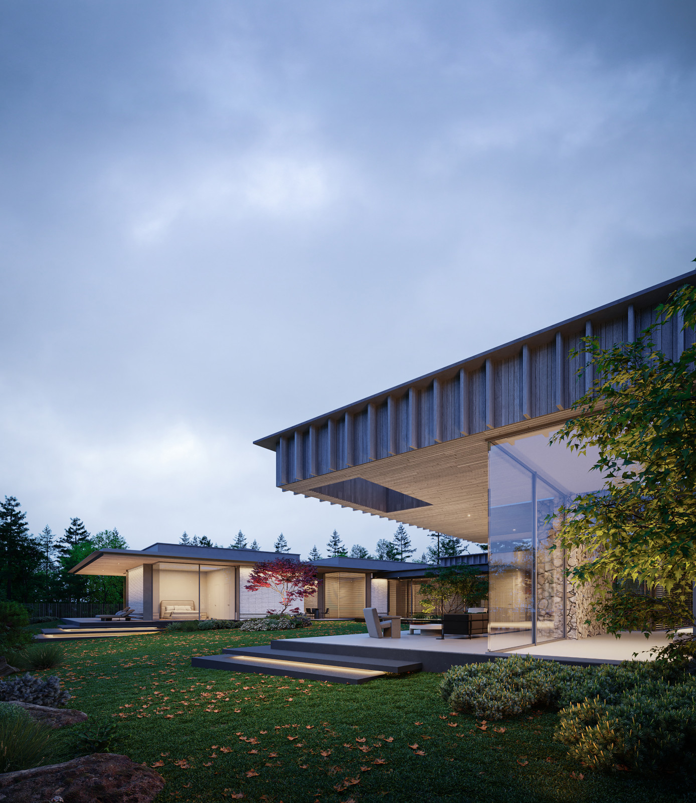 Introspective House рядом с Национальным парком «Лосиный Остров».