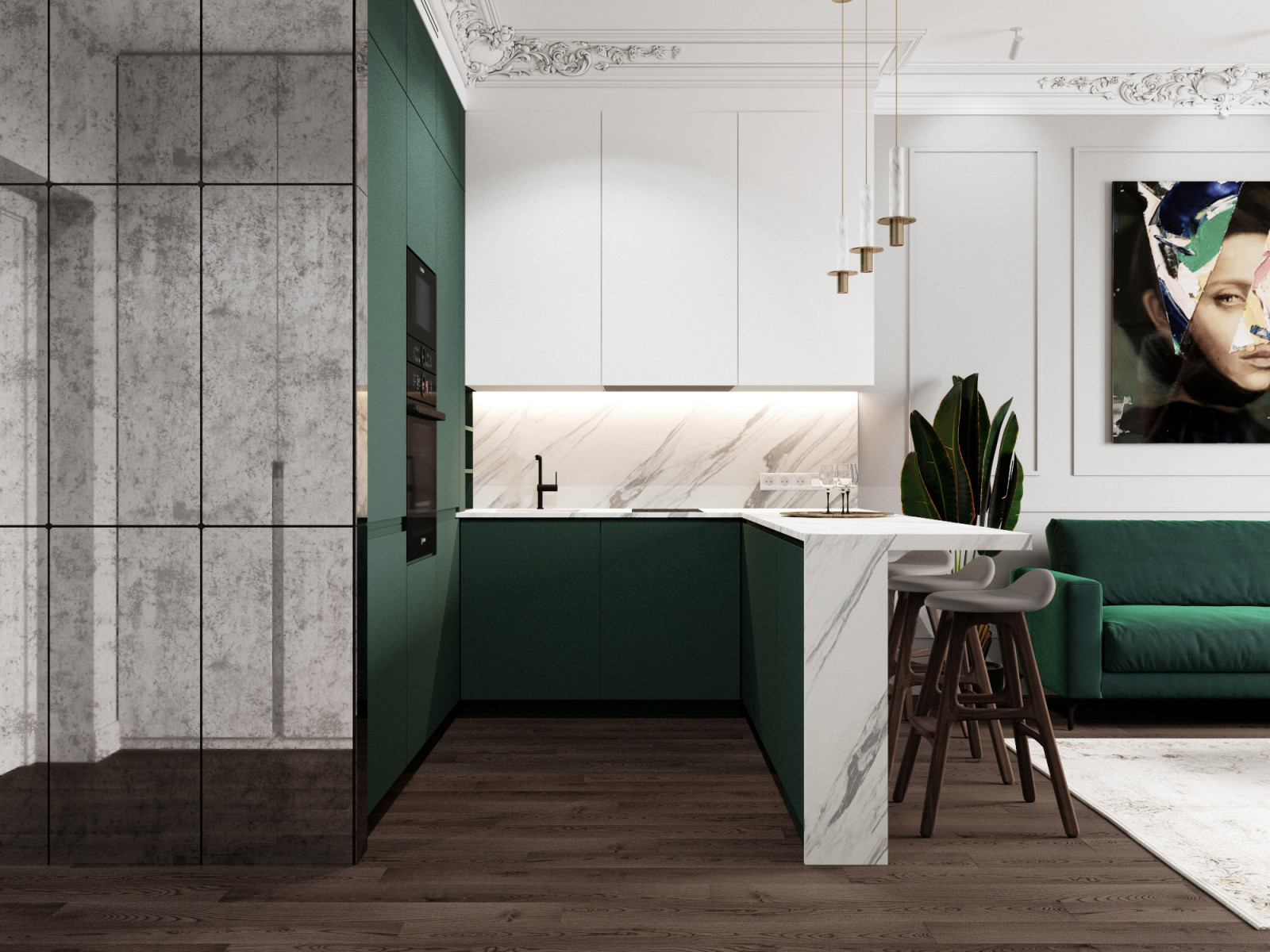 Гостиная-кухня