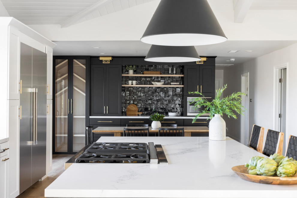 Inspiration for a transitional home design remodel in Los Angeles