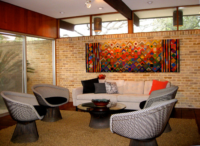 1960 S Architect S Home Refurbished With Color Textiles And