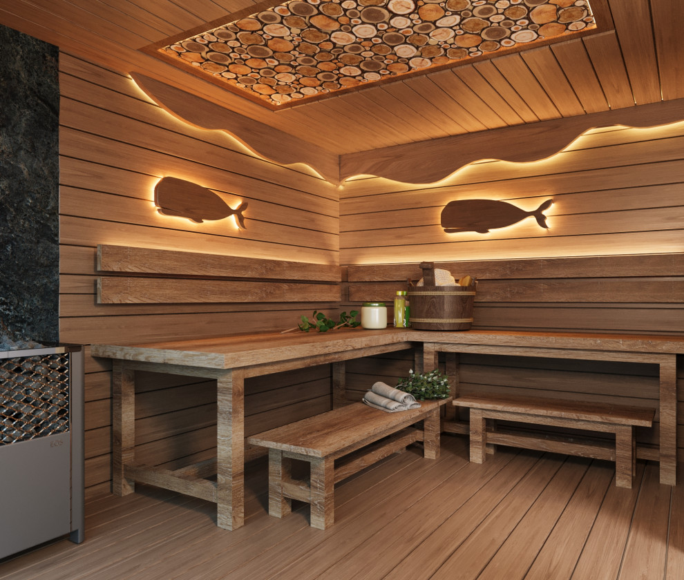 Баня в рыбацком стиле