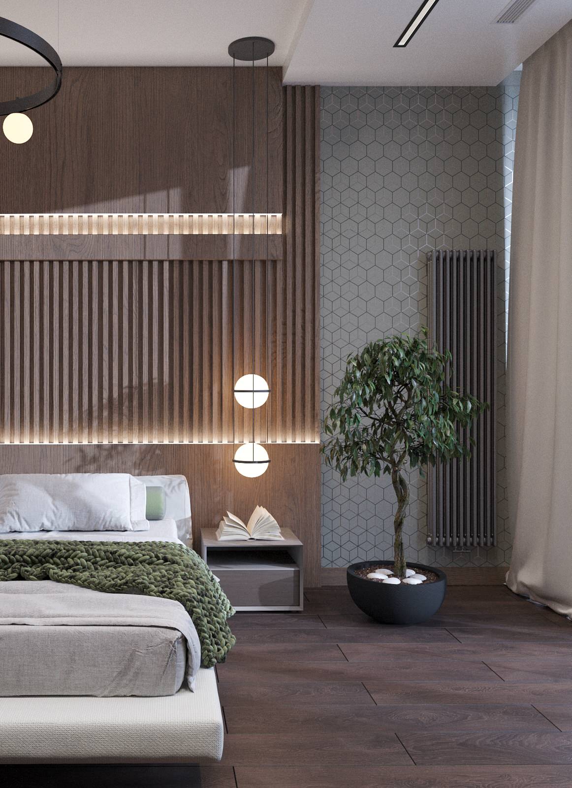 Интерьер двухэтажного загородного дома