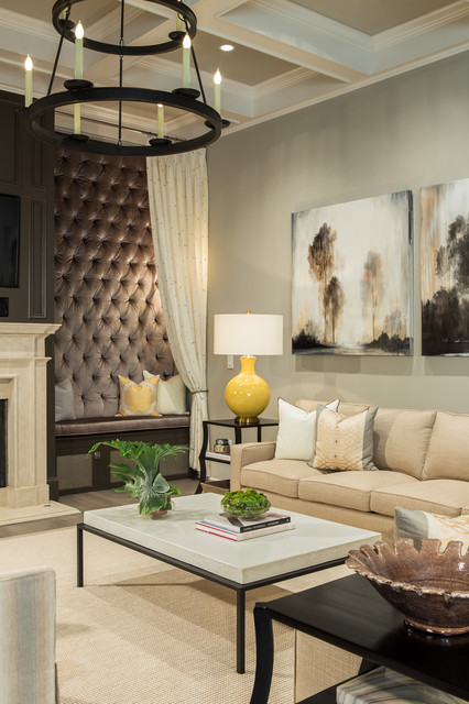 The New Southern - Transitional - Family Room - atlanta - by Pineapple ...