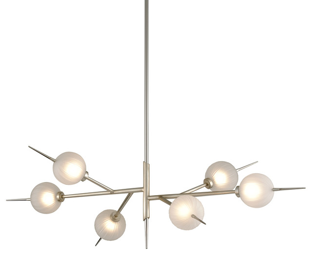 Wall Light LED Dry Rated in Satin Nickel Finish with Frosted Clear Glass Shade