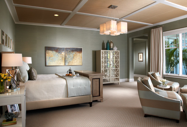 coastal living | davis island | interior design - tropical - bedroom