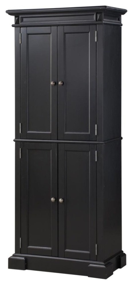 Golightly Pantry Black Traditional Pantry Cabinets By Home   Home Design 