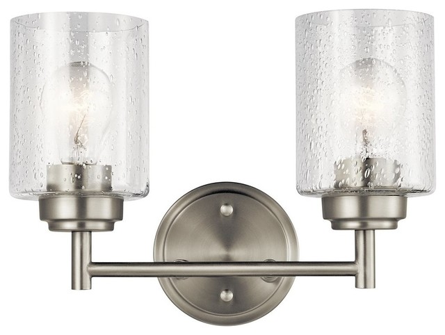 Kichler Winslow 2 Lt Bath 45885ni Brushed Nickel