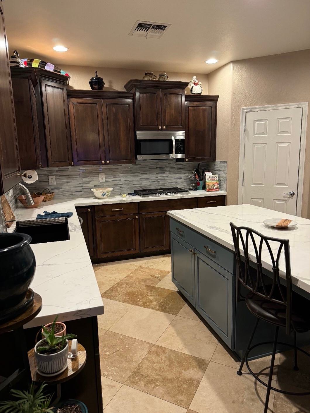 Stain and Paint Kitchen Reface