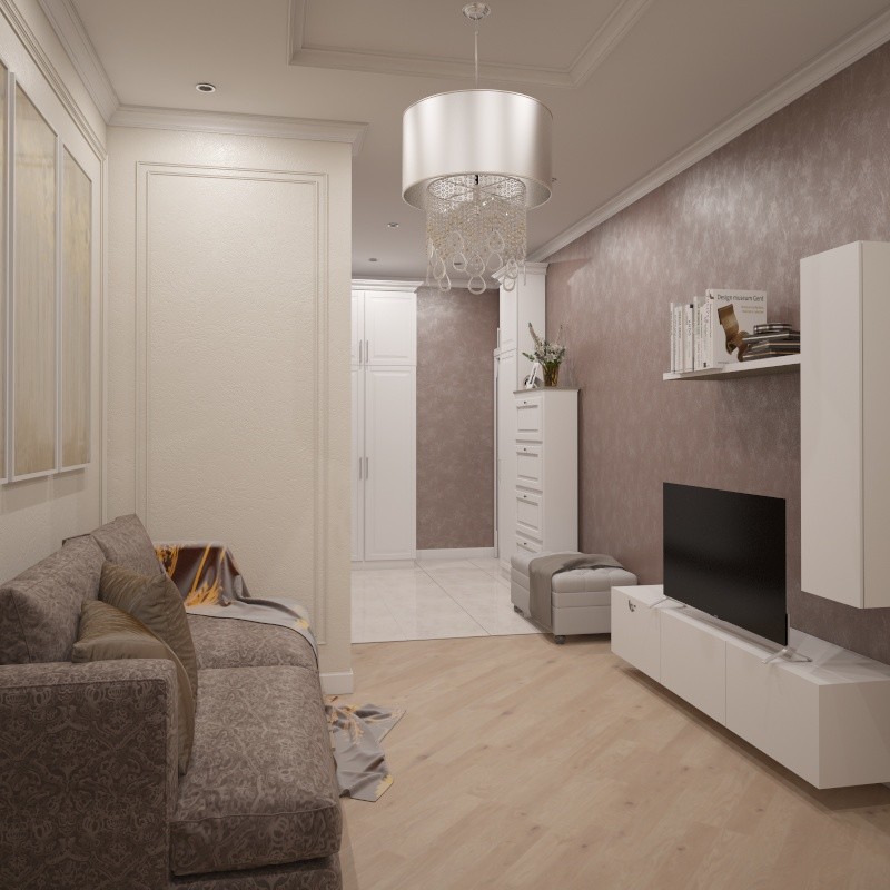 холл в трехкомнатной квартире