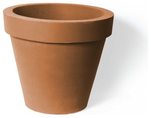 Algreen Classico Planter, Self Watering, 21"x17.3", Terra Cotta Traditional Outdoor Pots And