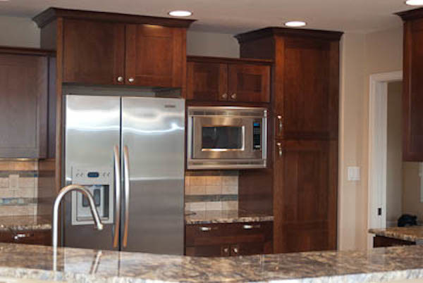 Transitional kitchen photo in Denver