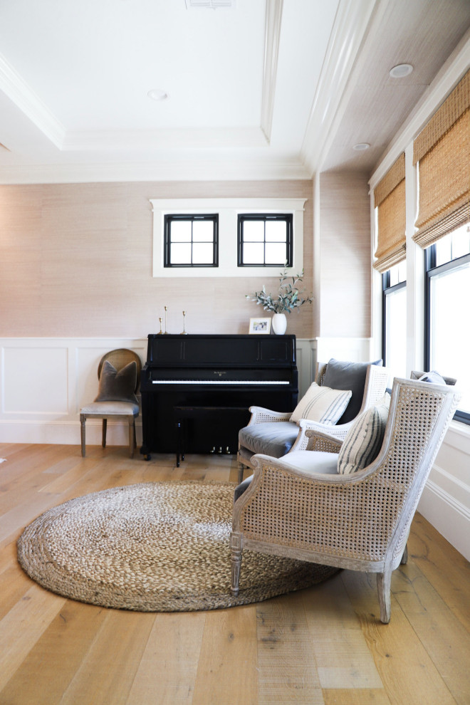 Inspiration for a transitional home design remodel in Phoenix