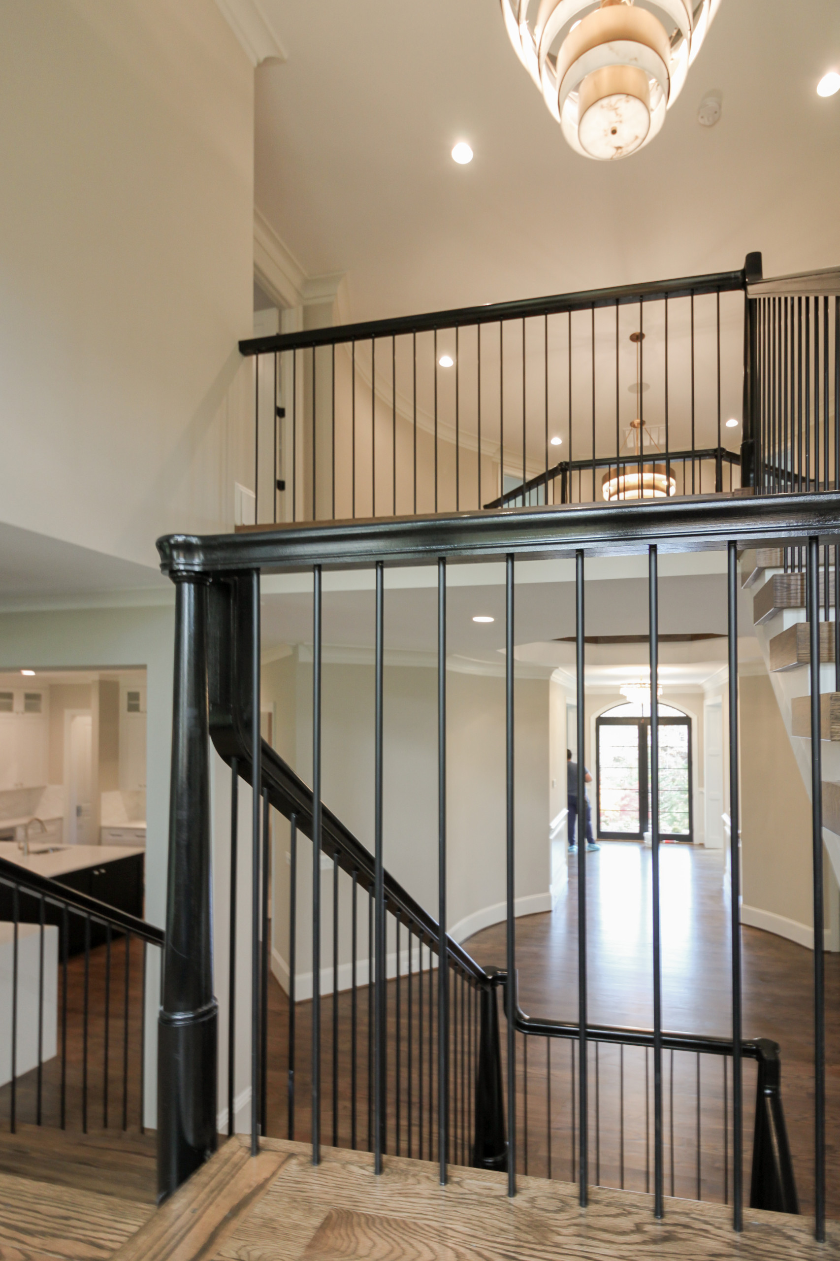 89_Eclectic and Edguy Staircase in French Contemporary Residence, McLean VA 2210