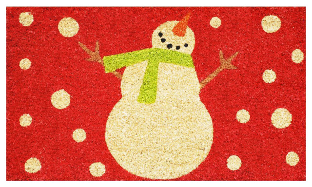 Holiday Snowman Doormat, 24x36