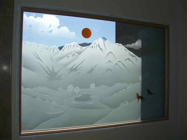 frosted glass design