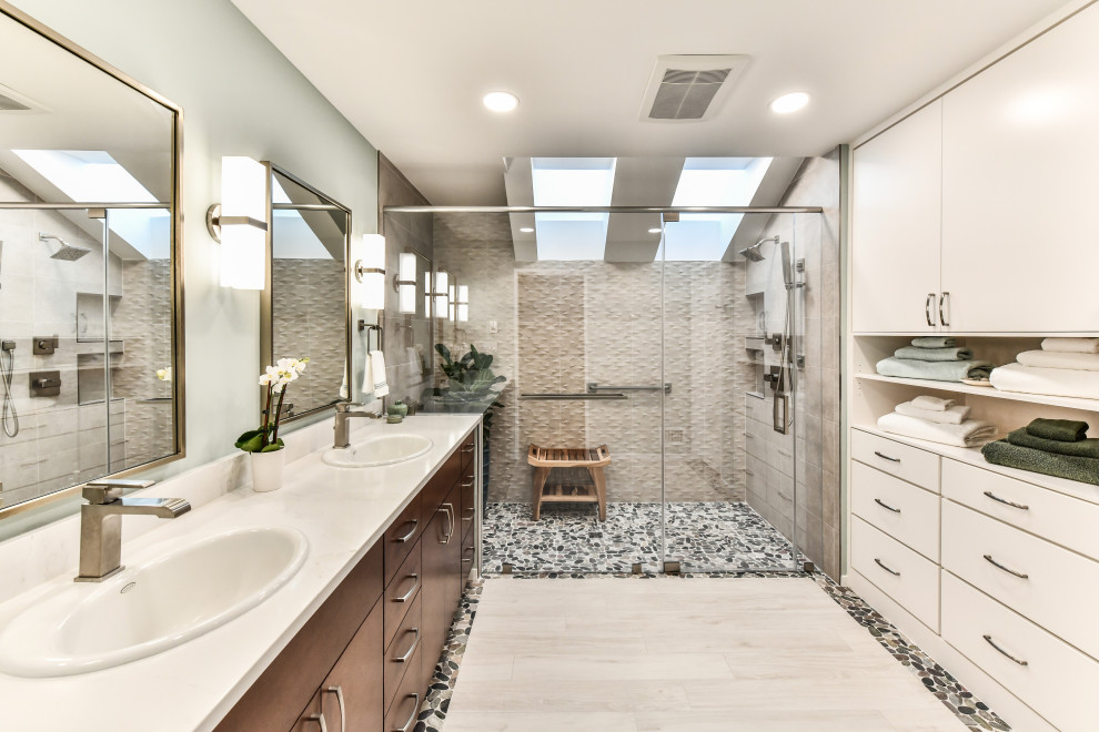 This is an example of a transitional bathroom in DC Metro.