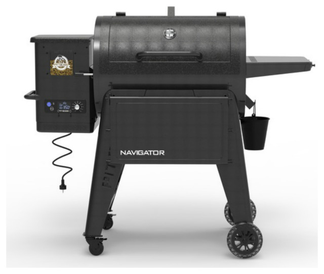 Pit Boss PBPEL085010527 Navigator Wood Pellet Patio Grill, Black