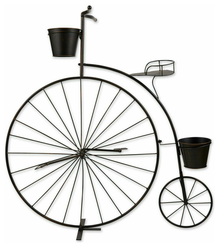 VintageStyle Bicycle Plant Stand Industrial Indoor Pots And Planters by Edelvey Inc. Houzz