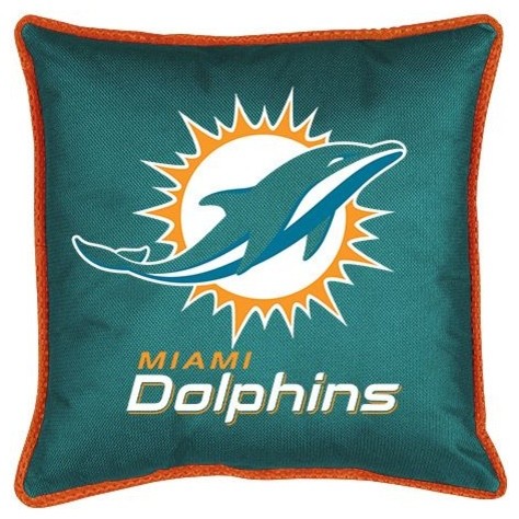 Miami Dolphins Sideline Toss Pillow