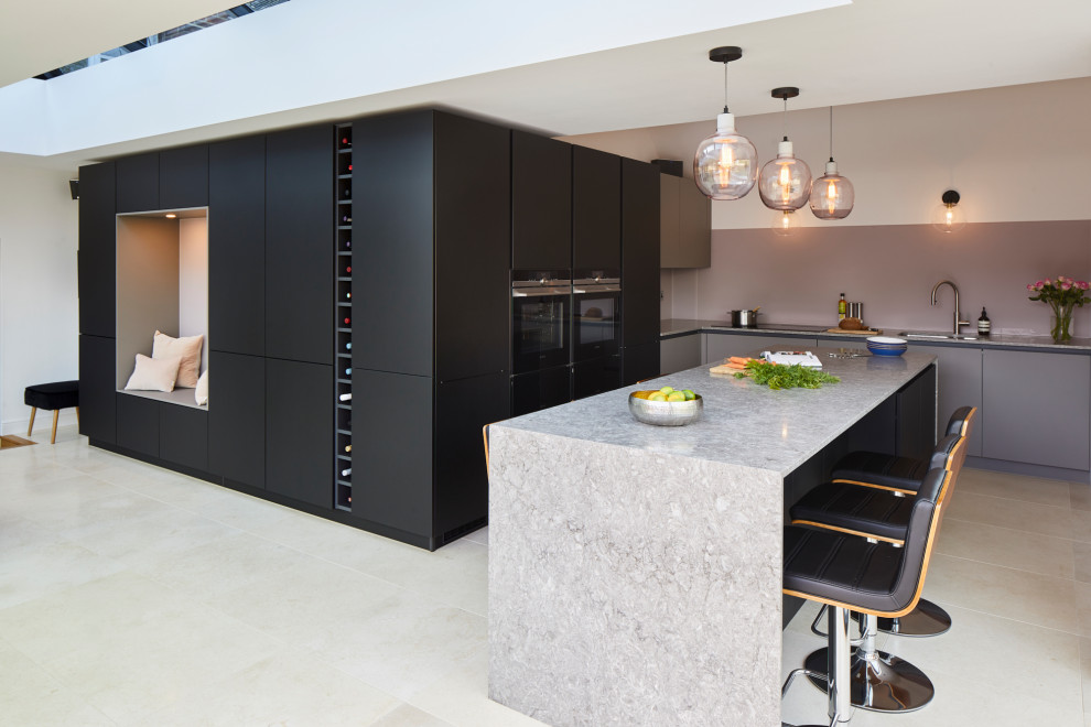 Photo of a contemporary kitchen in Kent.