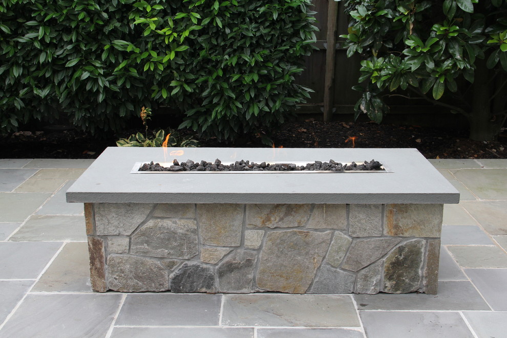 Patio - mid-sized transitional patio idea in DC Metro