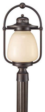 Murray Feiss Mc Coy 20.5" High 1 Light Outdoor Post Lantern in Grecian Bronze