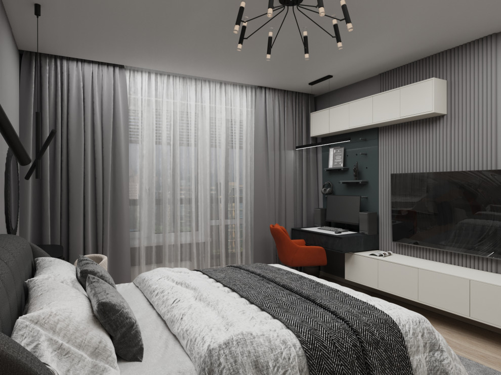 Визуализация дизайн проекта квартиры для студента